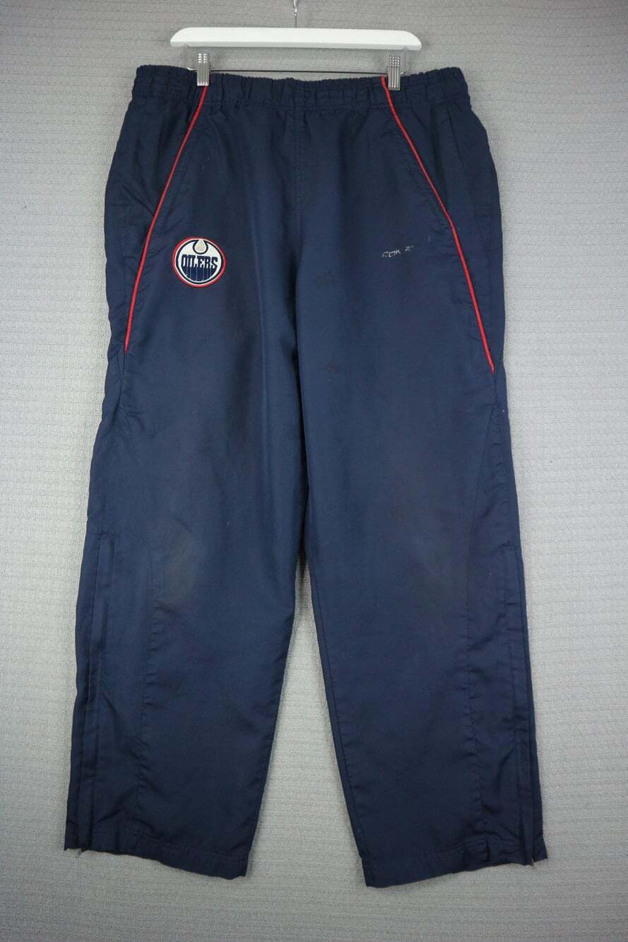Reebok NHL Center Ice Collection Edmonton Oilers Rink Track Pants 38W XXL